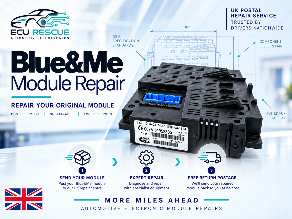 Blue&Me module repair service from ECU Rescue