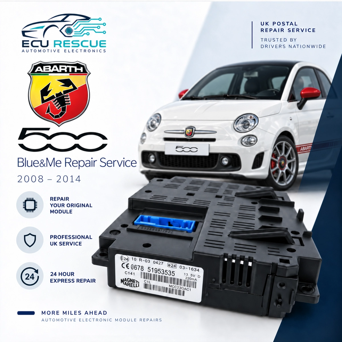 Abarth 500 Blue&Me Repair