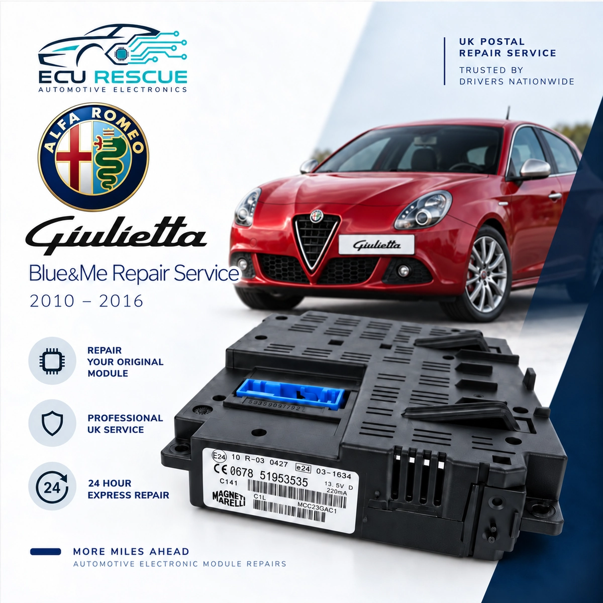 Alfa Romeo Giulietta Blue&Me Repair