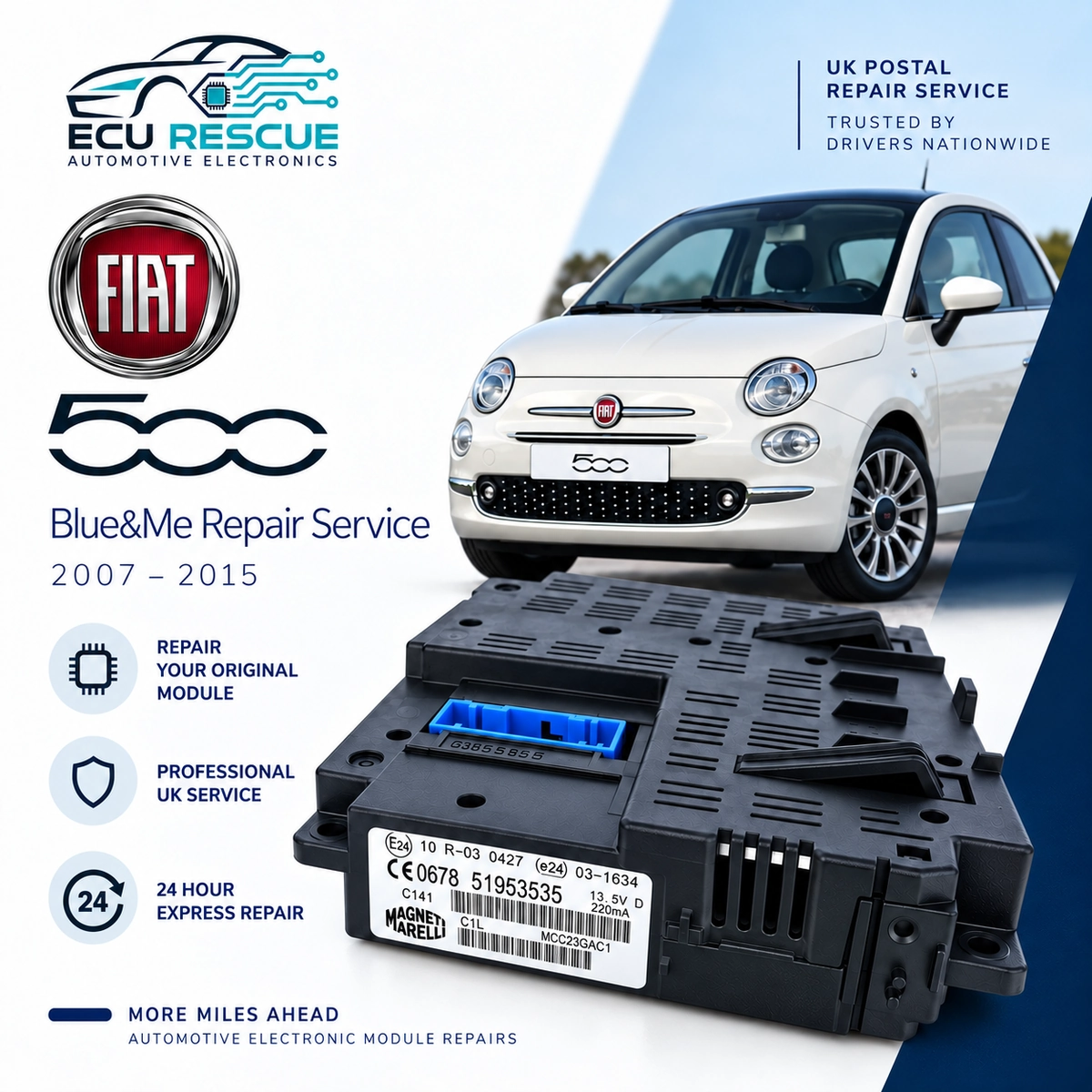 Fiat 500 Blue&Me Repair