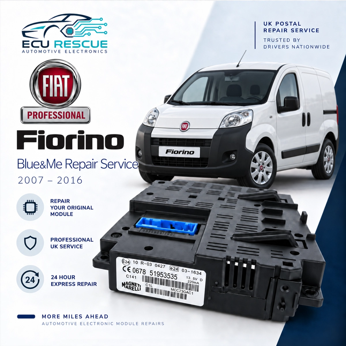 Fiat Professional Fiorino Blue&Me Repair